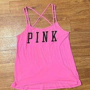 PINK SHEER TANK SIZE MEDIUM
